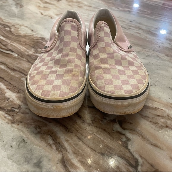 Lilac/white Vans slip on’s - Picture 3 of 5